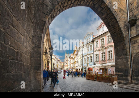 Mala Strana District in Prague Stock Photo