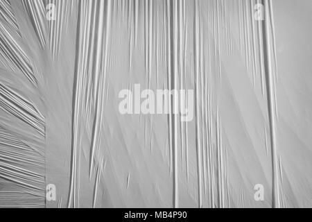 Gray background from a thin packing material Stock Photo