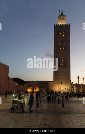 Koutubia Mosque , Marrakech, Morocco Stock Photo