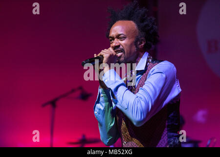 The American singer and songwriter Fantastic Negrito live at the 25th Blue Balls Festival in Lucerne, Switzerland Stock Photo