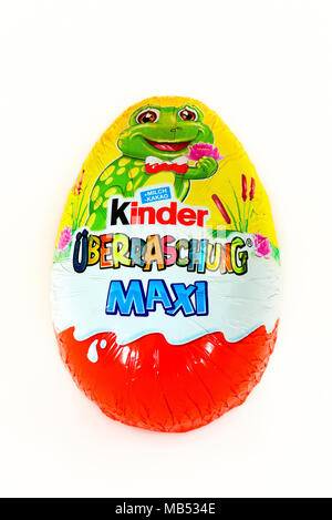 Baby surprise egg Maxi, candy, chocolate egg Stock Photo
