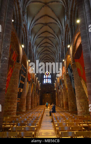 Ancient Saint Magnus cathedral in Kirkwall, Orkney archipelago, Scotland Stock Photo