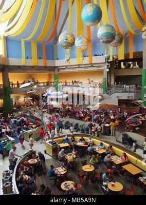 View of the The Land Pavilion Food Court at Epcot Center, World Disney World, Orlando, Florida 2017 © Katharine Andriotis Stock Photo