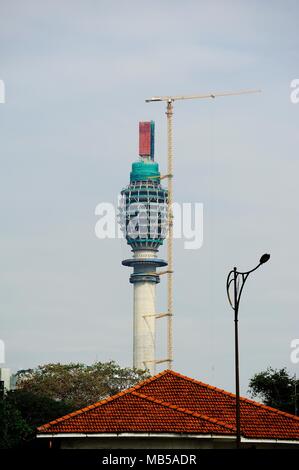 Colombo, Sri Lanka - January 2017:The Lotus Tower under construction Stock Photo