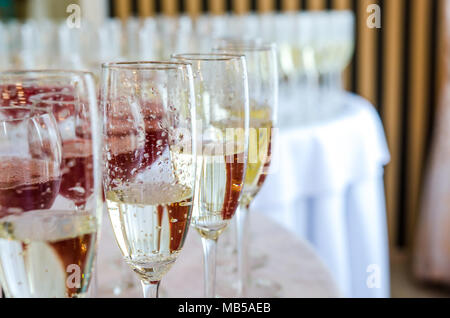Catering bar for celebration. Beauty of interior for wedding day. Stock Photo