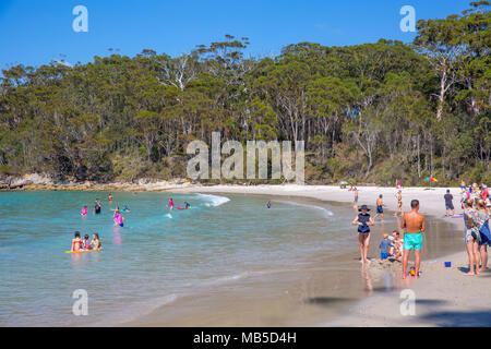 Autumn sunny day on Blenheim Beach in Vincentia,Jervis Bay,New South Wales,Australia Stock Photo