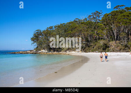 Blenheim beach in Jervis Bay, popular beach for snorkelling and swimming,New South Wales,Australia Stock Photo