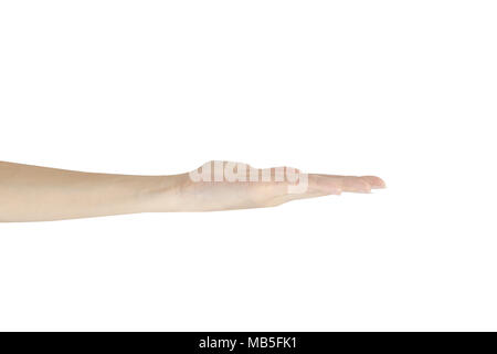 A Hand Isolated on White background Stock Photo