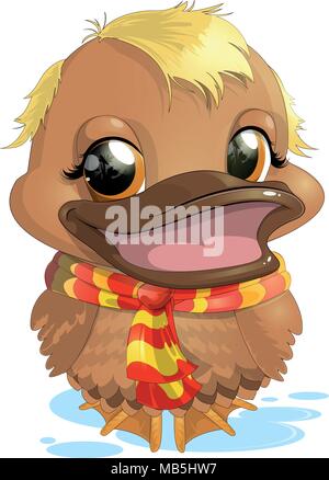 vector cartoon animal clipart cute penguin bird Stock Vector Image