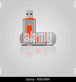 USB flash drive icon Stock Vector