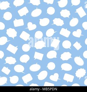 Speech bubbles. Seamless pattern. Stock Vector