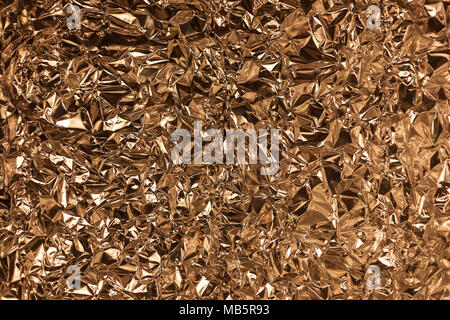 Full Frame Take Of A Sheet Of Crumpled Gold Aluminum Foil Stock Photo -  Download Image Now - iStock