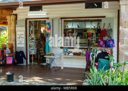 The gift shop in the marina at Nelson's Dockyard Stock ...