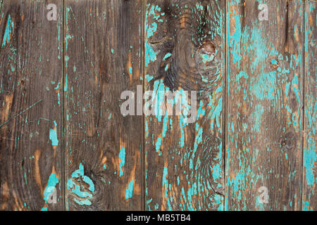Weathered faded green painted wooden planks background, closeup view, vertical stripes Stock Photo