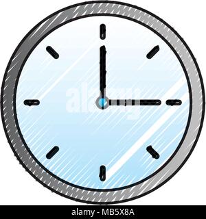 clock time hour break image Stock Vector