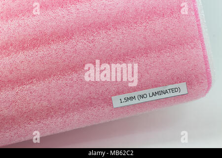 Closed up Shockproof material Polyethylene foam Stock Photo