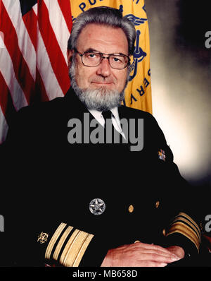 C. Everett Koop (1916 – 2013) was the 13th Surgeon General of the United States, serving under President Ronald Reagan from 1982 to 1989. Stock Photo