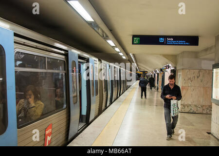 In the Lisbon subway, Lisbon, Portugal Stock Photo - Alamy