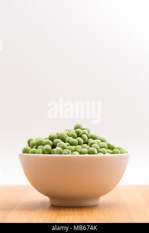 Frozen Peas on a White Background Stock Photo