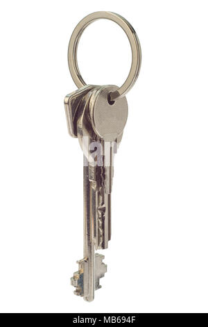 bunch of keys isolated on white background. Stock Photo