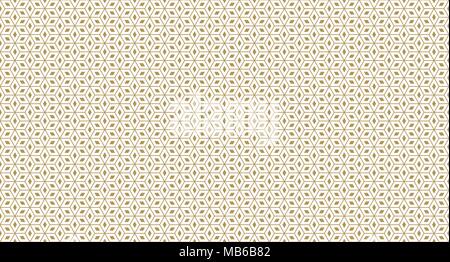 Golden geometric pattern, part 011. Seamless golden pattern with lines, rhombuses and geometric figures on the white background. Can use for wrapping  Stock Vector