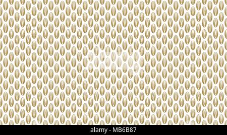 Golden geometric pattern, part 14. Seamless golden pattern with outline ovals and ellipses on the white background. Can use for wrapping paper, textil Stock Vector