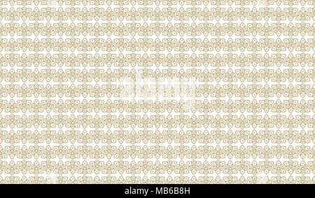 Golden geometric pattern, part 16. Seamless golden pattern with triangular outline figures and rhombuses on the white background. Can use for wrapping Stock Vector