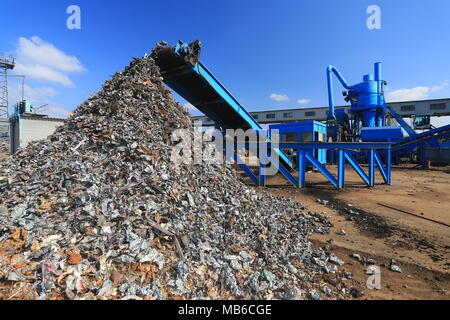 Metal trash for scrap Stock Photo