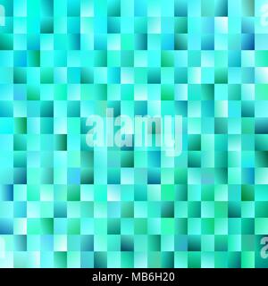 Geometrical mosaic rectangle background - vector design from light blue gradient rectangles Stock Vector