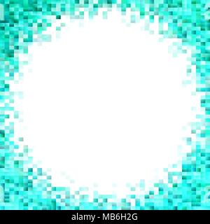 Abstract mosaic rectangle background - vector graphic from gradient rectangles with blank space in the center Stock Vector