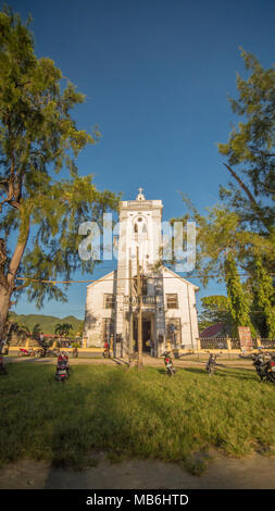 Catholic church in the City of Andes. Philippines. The island of Bohol. Stock Photo