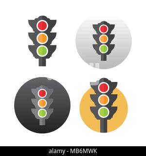 Traffic light icon Stock Vector