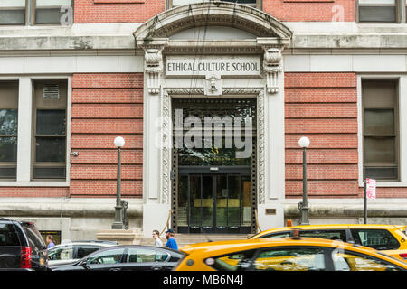 New York City, the Ethical Culture School, at 33 Central Park West ...