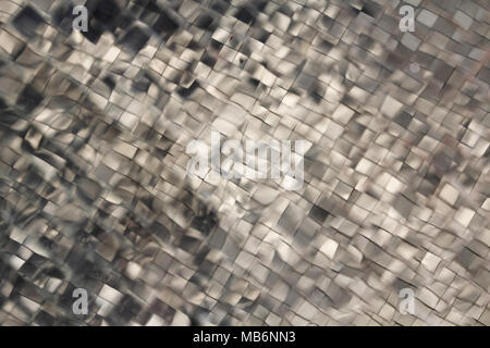 Blur mirror reflection background from stained glass mosaic tile Stock Photo