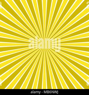 Dynamic abstract sun rays background - comic vector design from radial stripe pattern Stock Vector