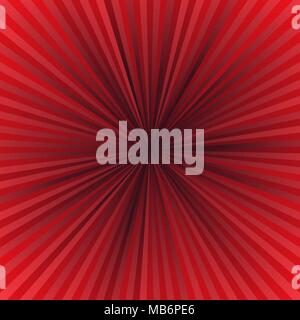 Red abstract retro explosion background - vector illustration Stock Vector