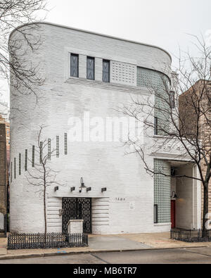 Frank Fisher apartments in the Gold Coast neighborhood, designed by Andrew Rebori Stock Photo