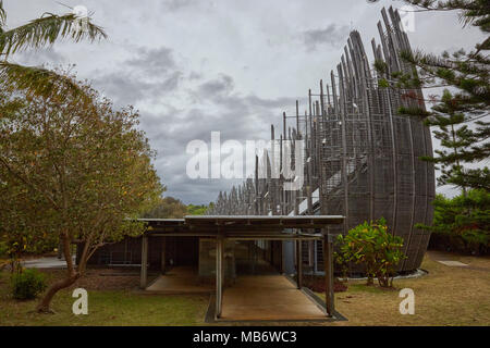 Jean-Marie Tjibaou Cultural Centre in Noumea, New Caledonia Stock Photo