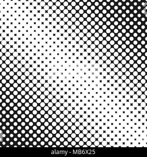 Halftone dot background pattern design - vector graphic Stock Vector