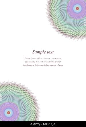 Multicolor page corner design template Stock Vector