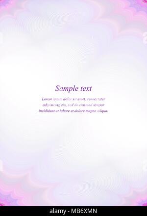 Purple page template design Stock Vector