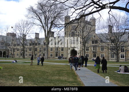 Ann Arbor, Michigan, USA.  7 April 2018. The University of Michigan Campus near the 47th annual Hash Bash event.  Credit, Jeffrey Wickett/Alamy Live News. Stock Photo