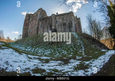 Castle Doune in Scotland - historical monument and film location for multiple films Stock Photo