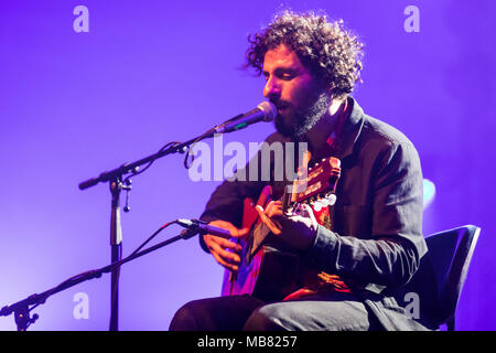 The Swedish singer and songwriter Jose Gonzalez live at the 25th Blue Balls Festival in Lucerne, Switzerland Stock Photo