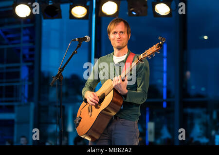 The New Zealand singer and songwriter Mathew James White live at the 25th Blue Balls Festival in Lucerne, Switzerland Stock Photo