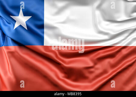 Flag of Chile Stock Photo