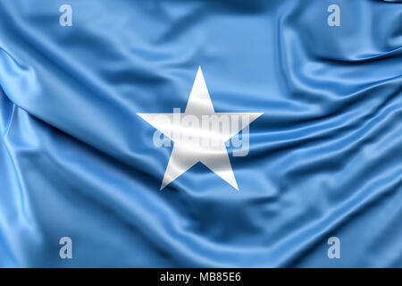 Flag of Somalia Stock Photo