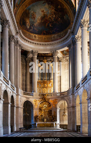 The Royal Chapel - Chapelle Royale, Chateau de Versailles (Palace of Versailles), a UNESCO World Heritage Site, France Stock Photo