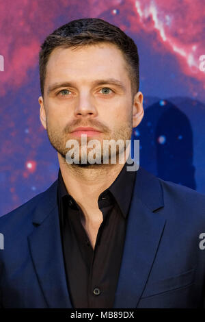 Sebastian Stan at UK Fan Event of AVENGERS: INFINTY WAR on Sunday 8 April 2018 held at London Television Studios, White City, London. Pictured: Sebastian Stan. Stock Photo