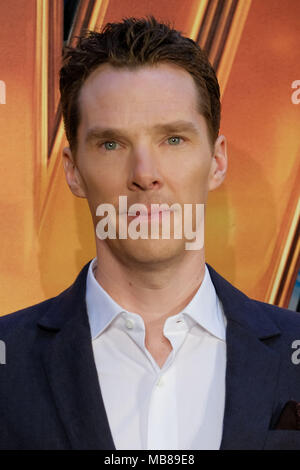 Benedict Cumberbatch on the red carpet during the Star Trek: Into ...